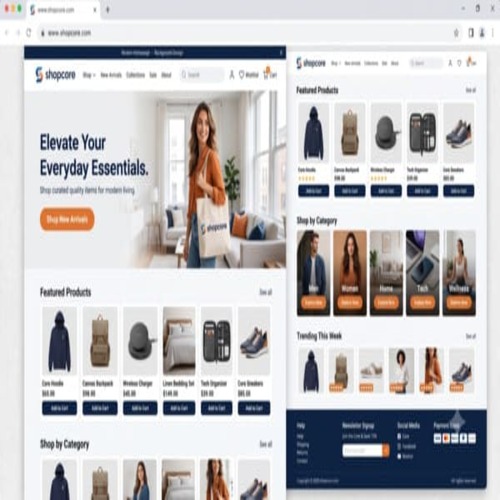 Shop Core – Ecommerce Web Design Services